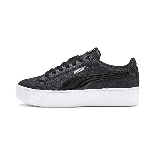 Puma Puma Vikky Platform Glitz Jr Sneaker Mädchen, Schwarz (Puma Black-Puma Black 08), 37 EU von PUMA