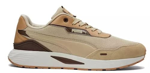 Puma Runtamed Plus Herren-Sneaker, Schnürschuhe, Freizeitschuhe, Beige, Mandel/Braun/Dusty Tan, 40 EU von PUMA