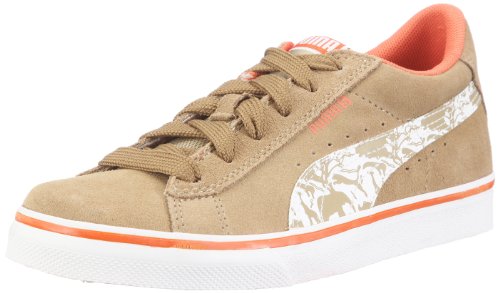 Puma S Vulc Africa Jr 353080, Unisex - Kinder Sneaker, Beige (kelp beige-White-Arabesque 03), EU 39 (UK 6) (US 7) von Puma