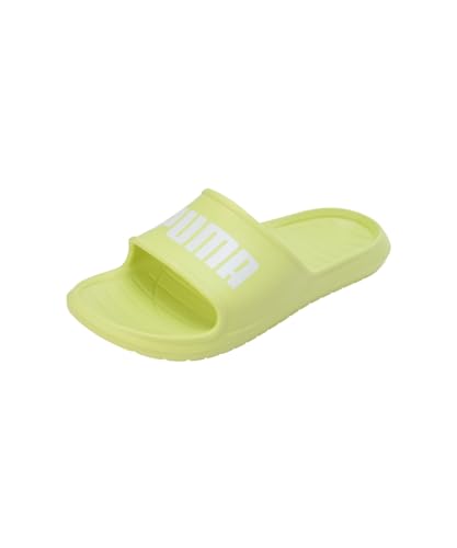 PUMA Unisex Divecat V2 Lite Flip-Flops, Lime Sheen Puma White, 43 EU von PUMA