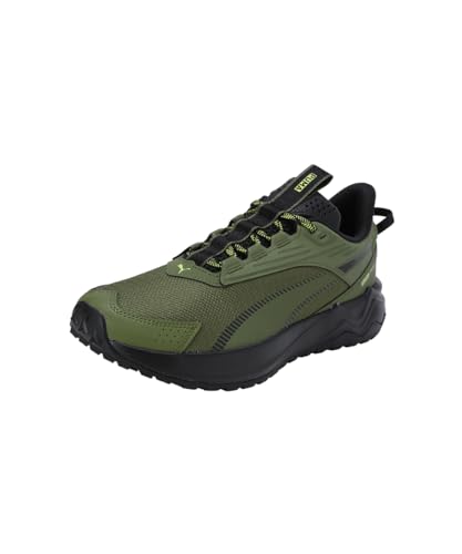 Puma Unisex Adults Extend Lite Trail Road Running Shoes, Olive Green-Puma Black, 42.5 EU von PUMA