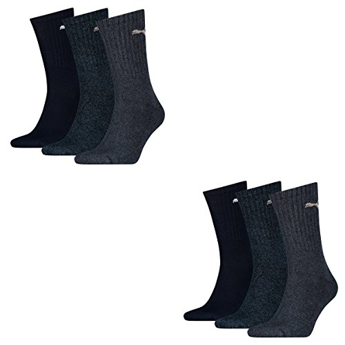 PUMA 6 Paar Sportsocken Tennis Socken Gr. 35-49 Unisex für sie und ihn, Farbe:321 - navy, Socken & Strümpfe:35-38 von PUMA