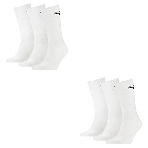 PUMA Unisex Crew Socken Basic Sportsocken 6er Pack, Größe:39-42;Farbe:white PUMA Unisex Crew Socken Basic Sportsocken 6er Pack, Größe:39-42;Farbe:white von PUMA