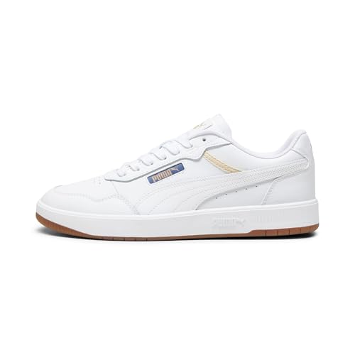 Puma Unisex-Erwachsene Court Ultra Sneaker, Weiß-Weiß-Gold, 47 EU von PUMA