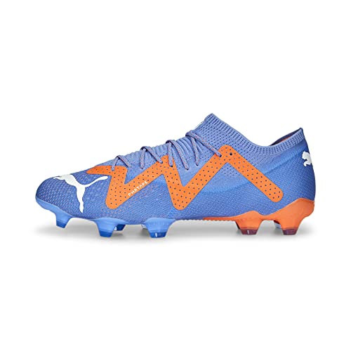 Puma Unisex Fußballschuhe Future Ultimate Low FG/AG 107169 Blue Glimmer-Puma White-Ultra Orange 42.5 von PUMA