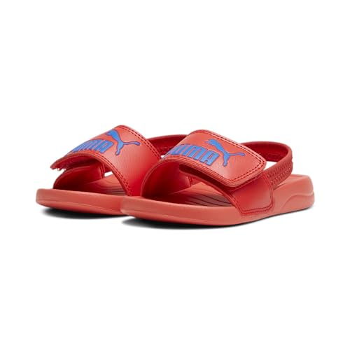 PUMA Unisex Kinder Popcat 20 Backstrap Ac Inf Slide-Sandalen, Active Red Puma Team Royal, 24 EU von PUMA