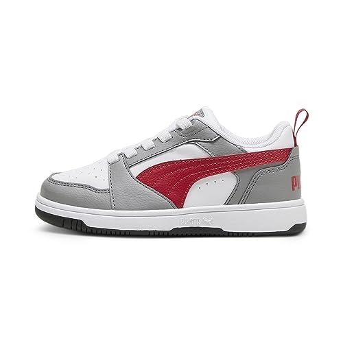 PUMA Unisex Kinder Rebound V6 Lo Ac Ps Turnschuhe, Stormy Slate Club Red Puma Black, 28 EU von PUMA