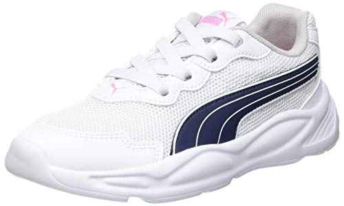 Puma Unisex-Kinder 90S Runner NU Wave AC PS Sneaker, Weiß Peacoat Sachet Pink von PUMA