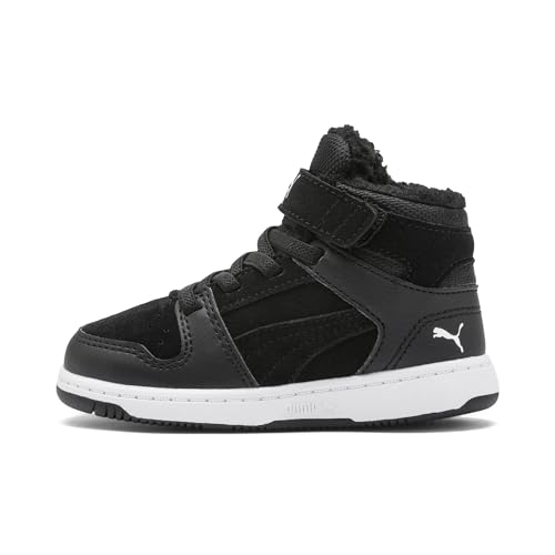 Puma Unisex-Kinder Rebound Layup Fur Sd V In Sneaker, Schwarz Black White 01 von PUMA