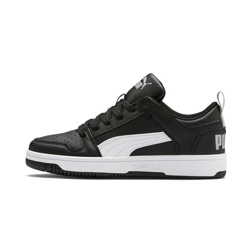 Puma Unisex-Kinder Rebound Layup Lo Sl Jr Sneaker, Schwarz Black White-High Rise 02 von PUMA