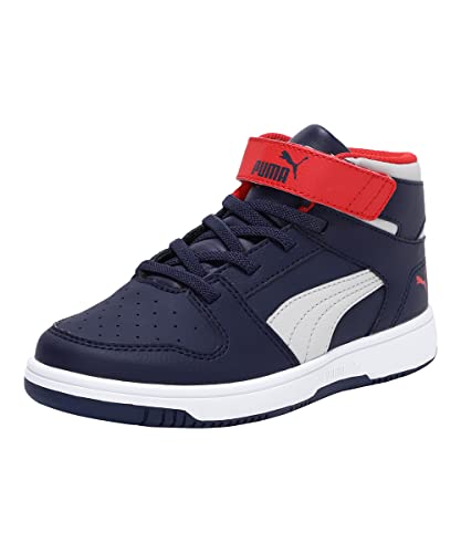 Puma Rebound Layup Sl V Ps Sneaker, Peacoat-Gray Violet-High Risk Red White, 28 EU von PUMA