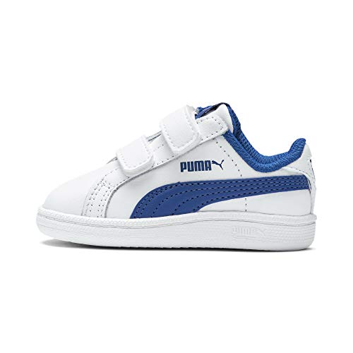 Puma Unisex-Kinder Smash Fun L V Inf Sneaker, Weiß (White-Lapis Blue), 26 EU von PUMA