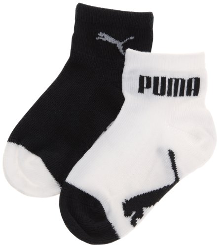 Puma Unisex - Kinder Socken Mini Cats Lifestyle 2er Pack, Mehrfarbig (New Navy/White), 19/22 von PUMA