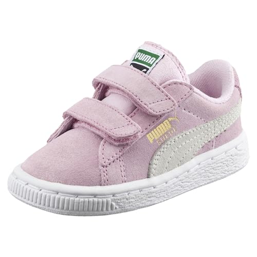 Puma Unisex-Kinder Suede 2 Straps Ps Sneaker, Pink (Pink Lady Team Gold 23) von PUMA