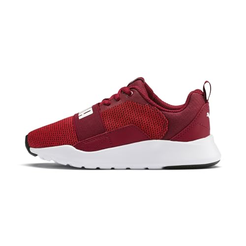 Puma Unisex-Kinder Wired Knit Ps Laufschuhe, Rot (Rhubarb White 07) von Puma