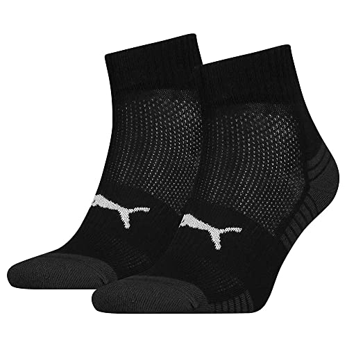 Puma Unisex Quarter Socken, Schwarz, 35/38 (2er Pack) von PUMA