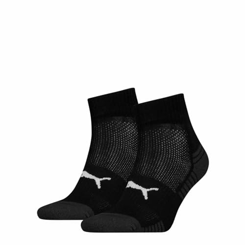 Puma Unisex Quarter Socken, Schwarz, 39/42 (2er Pack) von Puma