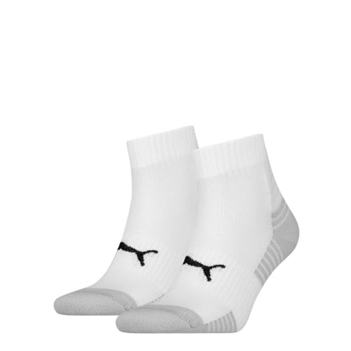 Puma Unisex Quarter Socken, Weiß, 43/46 (2er Pack) von Puma