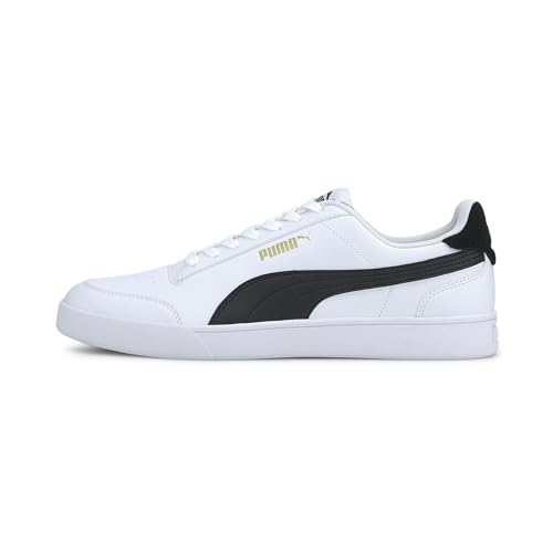 PUMA Unisex Shuffle Turnschuhe, Puma White Puma Black Puma Team Gold, 38.5 EU von PUMA