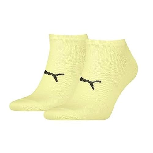 Puma Unisex Sneaker Socken, Gelb, 35/38 (3er Pack) von PUMA