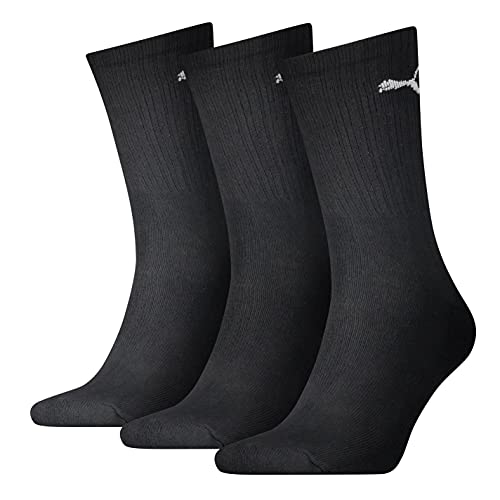 Puma - Unisex Sport Socken, 3er Pack, black, 43-46 EU von PUMA