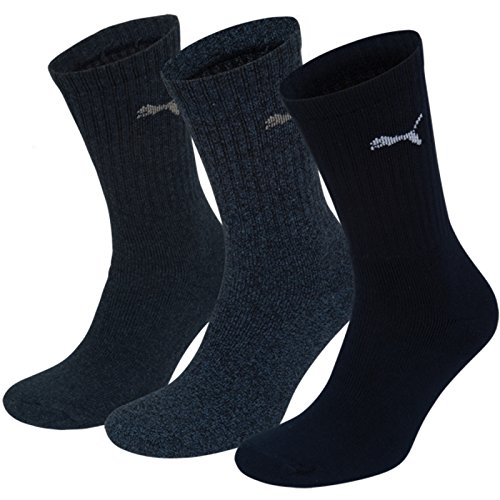 PUMA Herren Crew Socken, Marineblau, 43-46 EU von Puma
