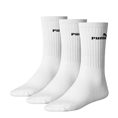 Puma - Unisex Sport Socken 3er Pack, weiß_02, 43-46 von PUMA