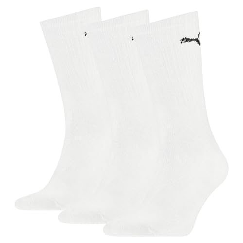PUMA Herren Crew Socken, Weiß, 43-46 EU von PUMA