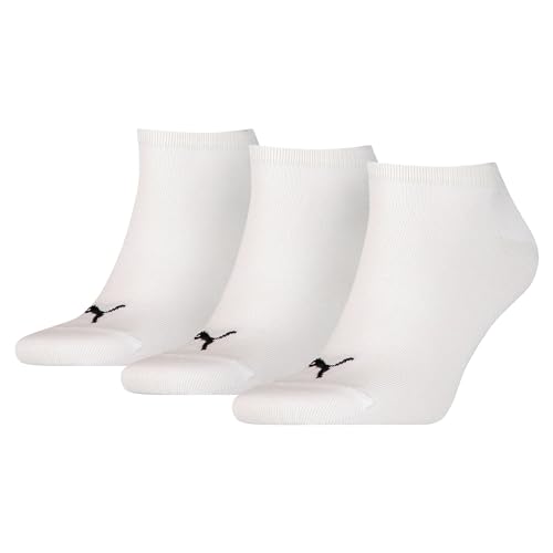 PUMA Damen Unisex Sneaker Plain 3p Socken, Weiß, 47-49 EU PUMA Damen Unisex Sneaker Plain 3p Socken, Weiß, 47-49 EU von PUMA
