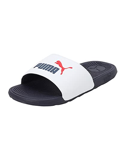 PUMA Unisex Kinder Cool Cat 2.0 Jr Flip-Flops, Puma White Puma Navy For All Time Red, 35.5 EU von PUMA