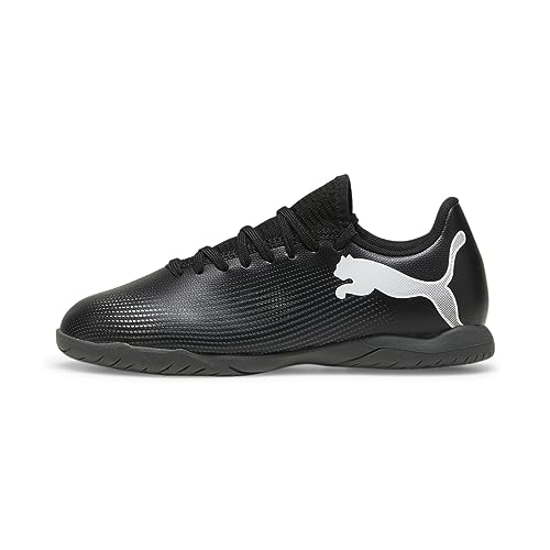 Puma Unisex Youth Future 7 Play It Jr Soccer Shoes, Puma Black-Puma White, 33 EU von PUMA