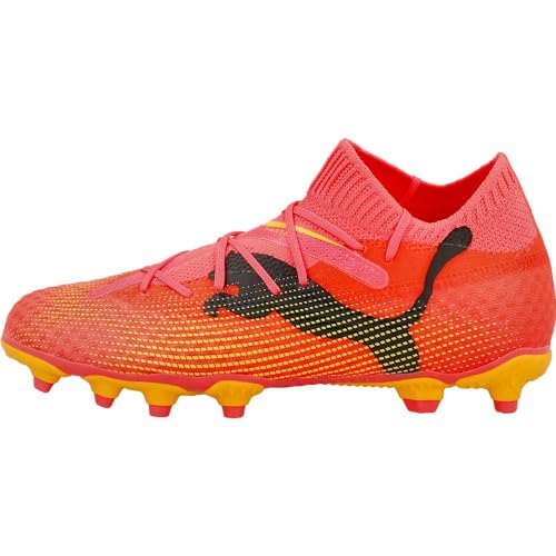 Puma Unisex Youth Future 7 Pro Fg/Ag Jr Soccer Shoes, Sunset Glow-Puma Black-Sun Stream, 32 EU von PUMA