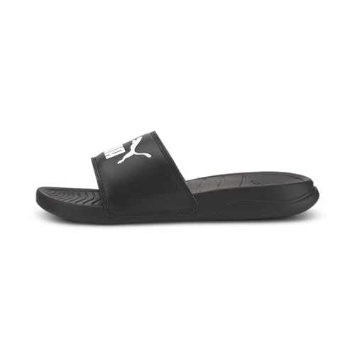 PUMA Popcat 20 Jr Slide Sandal, Black White, 37 EU von PUMA