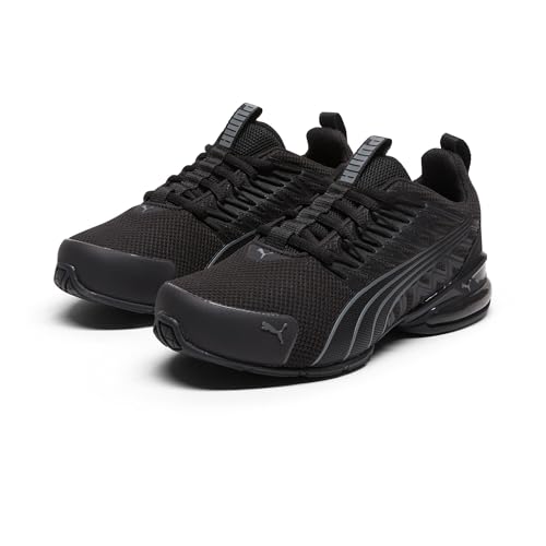 Puma Voltaic Evo Cross-Trainingsschuhe für Kinder, Unisex-Sneaker, Black-stormy Slate Ah25, 6 Wide Big Kid von PUMA