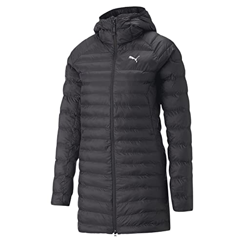 Puma W Packlite Primaloft Long Hooded Jacket Schwarz - PrimaLoft Warmer wasserabweisender Damen PrimaLoft Isolationsma von PUMA