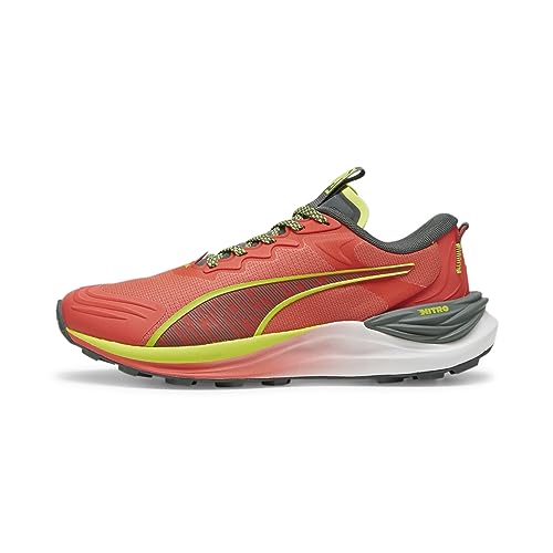 PUMA Damen Electrify Nitro 3 TR WNS Road Running Shoe, Active Red-Mineral Gray-Lime Pow, 37 EU von PUMA