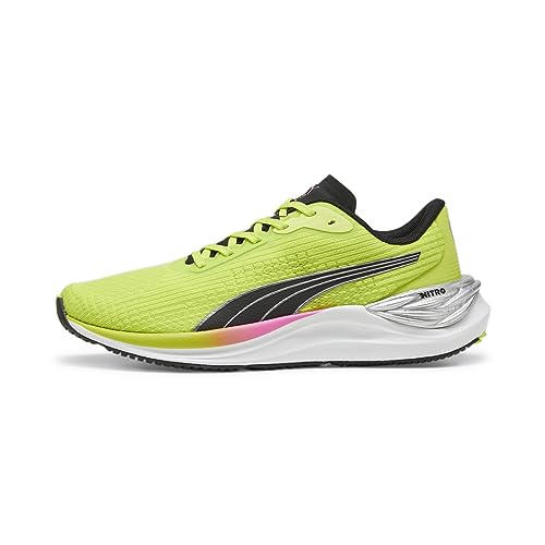 PUMA Damen Electrify Nitro 3 WNS Road Running Shoe, Lime Pow Black-Poison Pink, 41 EU von PUMA