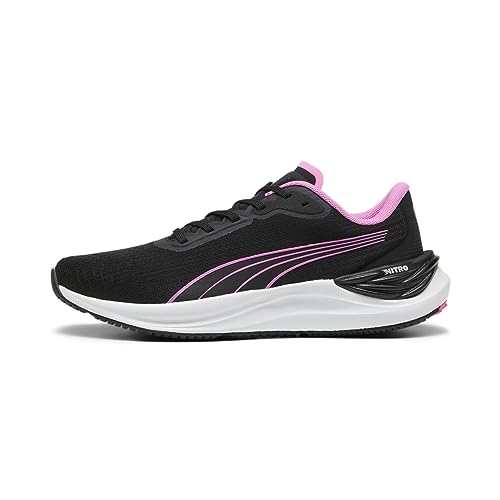 PUMA Damen Electrify Nitro 3 WNS Road Running Shoe, Black Poison Pink, 38 EU von PUMA