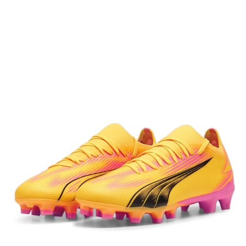 Puma Women Ultra Match Fg/Ag Wn'S Soccer Shoes, Sun Stream-Puma Black-Sunset Glow, 40.5 EU von PUMA