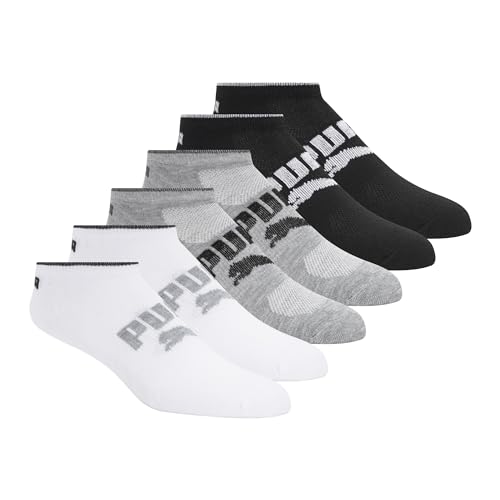 PUMA Damensocken, niedrig geschnitten, 6er-Pack, Weiß, traditionell, 9-11 von PUMA