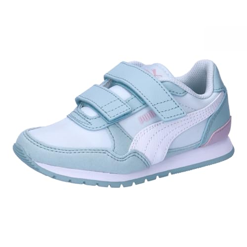 PUMA Unisex Kinder St Runner V3 Nl V Ps Turnschuhe, Dewdrop Puma White Turquoise Surf Grape Mist, 28 EU von PUMA