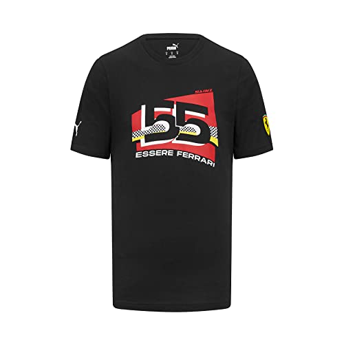 Scuderia Ferrari - Carlos Sainz Fahrer-T-Shirt - Schwarz - Männer - Größe: XL von PUMA