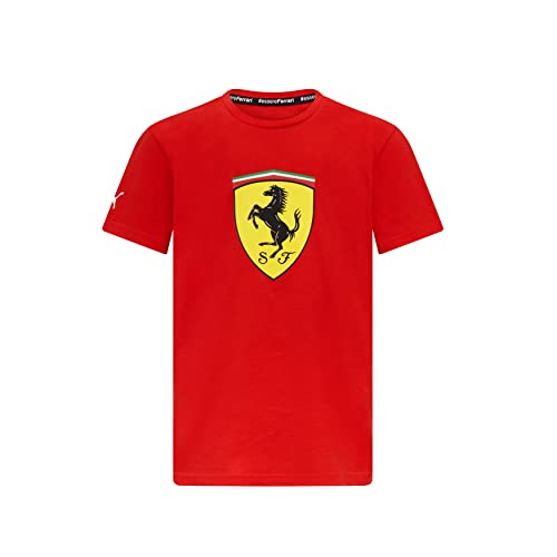Scuderia Ferrari - Kinder-Schild-T-Shirt - Rot - Größe: 128 von PUMA