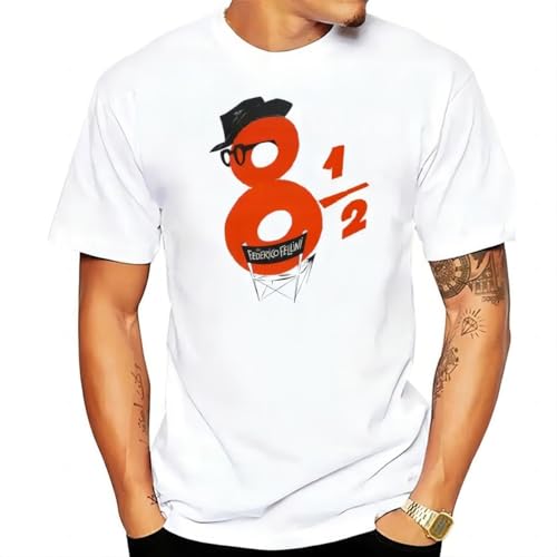 PUMPKINPAIPAI 8-1-2-V12-F-Fellini-Movie-Poster-1963-T-Shirt-Yellow-All-Sizes-S-To von PUMPKINPAIPAI