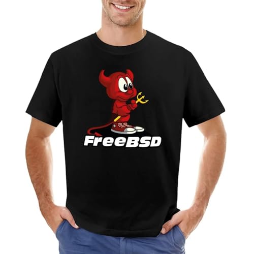 PUMPKINPAIPAI Beastie-Freebsd-Text-T-Shirt-Anime-Hippie-Clothes-Kawaii-Clothes-Summer-top-Mens-Graphic-t-Shirts von PUMPKINPAIPAI