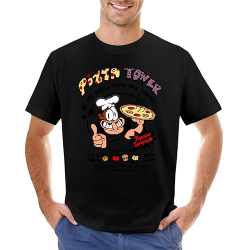 Pizza Tower | The Best A Pizza in A Town A T-Shirt Quick-Drying t-Shirt Funny t Shirts Funny t Shirt Oversized t Shirts for Men von PUMPKINPAIPAI