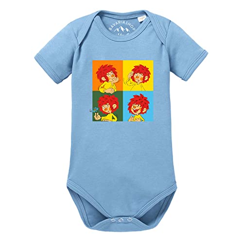 PUMUCKL Bavariashop Baby-Body Meisterwerk - lustiger Baby-Strampler - 62 (3-6 Monate) - blau von PUMUCKL