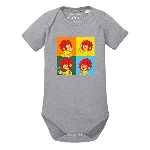 PUMUCKL Bavariashop Baby-Body Meisterwerk - lustiger Baby-Strampler - 68 (6-12 Monate) - grau von PUMUCKL