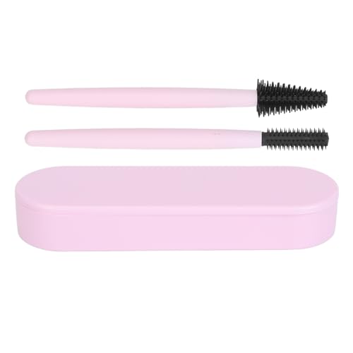 2Pcs Silikon Augenbraue Mascara Pinsel Tragbare Wiederverwendbare Weiche Silikon Wimpern Pinsel Zauberstäbe Applikator Make-Up Pinsel Set von PUNELE