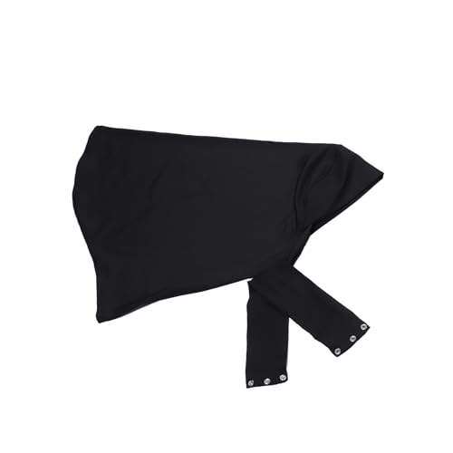 PUNELE Neues Modernes Design, Hochwertige Spandex, Leichte Kapuze, Frauen-Musselin-Kopftuchfarbe, Schals Wickeln Muslimische Stretch-Kopftuch, zu Allen Jahreszeiten, für Erwachsene oder (Schwarz) von PUNELE